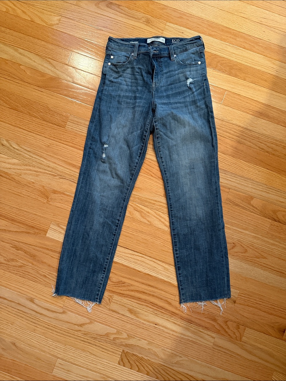 Liverpool Jeans Co Kennedy Eco Logical Distressed Ankle Crop Jeans 6